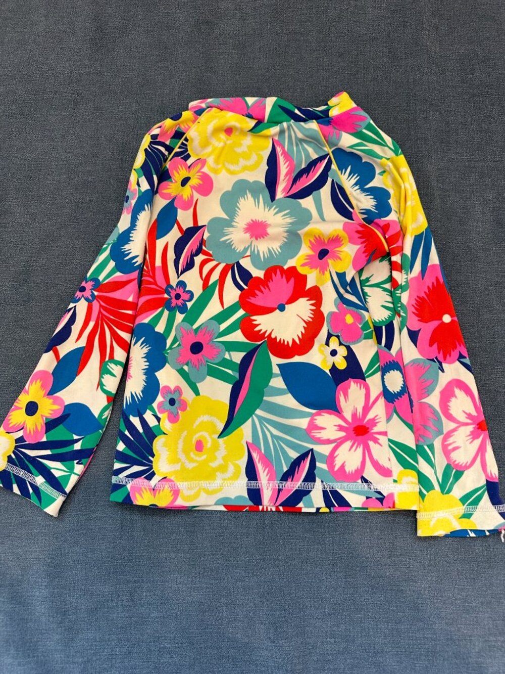 Mini Boden Floral Rashguard - Picture 2 of 2